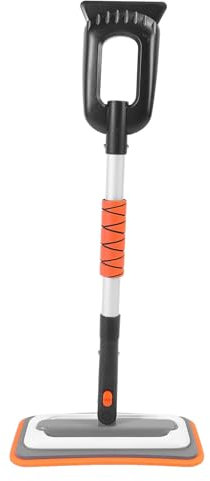Mrisata 90 cm Eiskratzer und Schneebürste für die Windschutzscheibe von Autos, Schneebürsten Ausziehbare und Abnehmbare Schneebürste mit Schaumstoffgriff, Schneeräumbürste für (Orange)