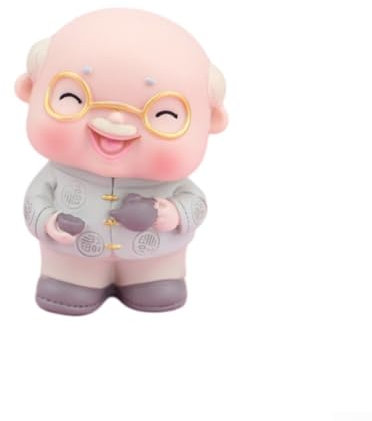 Emaille-Puppe für Oma und Opa, Kuchendekoration, zarte Verarbeitung, warmes und gemütliches Design, mehrere Größen erhältlich, verbessert die Atmosphäre (B)