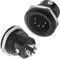 MEIRIYFA XLR 5-Pin Socket Panel Mount Adapter Audio Connector, XLR 5Pin Male Plug to Solder Terminal Round Connector for Mixer Amp Microphone Speaker (2Pcs, 5Pin Male)