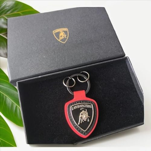 GZWQSBFC Auto Schlüsselanhänger für Lamborghini, Schlüsselring Zubehör Unisex Auto Schlüsselring Autoschlüsselbund für Männer und Frauen,A