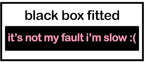 Black Box Car Sticker New Driver Decal Self Adhesive Vinyl Window Sticker