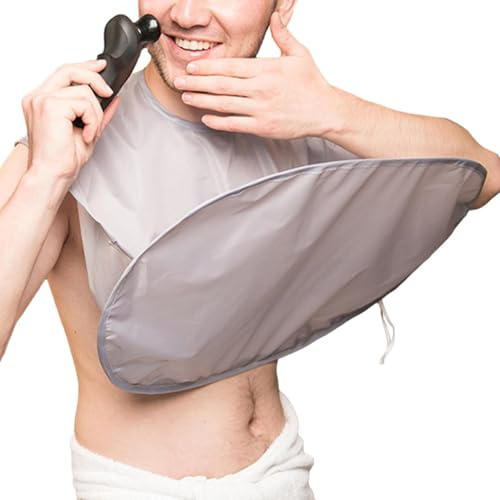 Bart -Cape -Rasierblatt | Falten Sie Gesichtsbehälter Schürze Leichtes | Trimmer Bib Shavee Reinigung | Mehrzweck-Pflege-Tuch, Einfach Das Tragen Für Männer Badezimmer Gebrauch