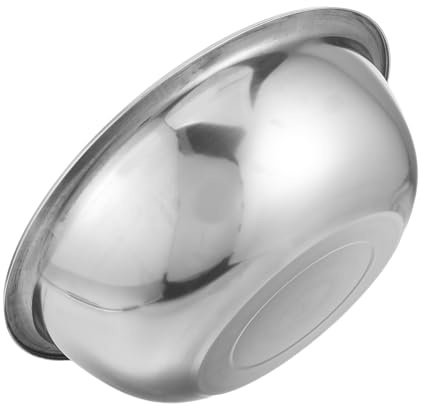 HOMOCONO Stainless Steel Foot Bath Soak Bowl 15 Diameter Metal Spa Pedicure Tub for Home Relaxation Thickened Edge Silver Design