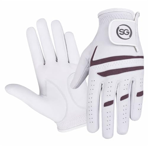 SAGE GEAR Herren-Golfhandschuhe aus hochwertigem Cabretta-Leder, für alle Wetterbedingungen, für Links- und Rechtshänder, mehrere Packungen (XXL (ein Handschuh), für die linke Hand zu tragen