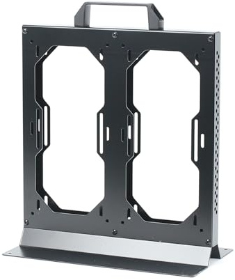 YPBEW Staffa di montaggio per radiatori esterni per computer in metallo Supporta la connessione di dispositivi multipli Staffa di raffreddamento della CPU esterna senza attrezzi