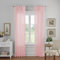 Elrene Home Fashions écrasé Bande inférieure à 1 mm réglable Tie Top Panneau Simple Rideau de fenêtre drapé, Rose poudré, 52x95