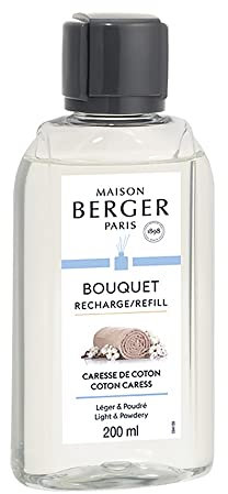 Maison Berger - Nachfüllpackung Bouquet Caresse de Coton - Für Raumduft-Diffusor - Lang anhaltender, sanfter und kontinuierlicher Duft