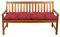 Gutekissen® Bankauflage Stuhlkissen Hollywoodschaukel Garten LS (110x40, Rot)