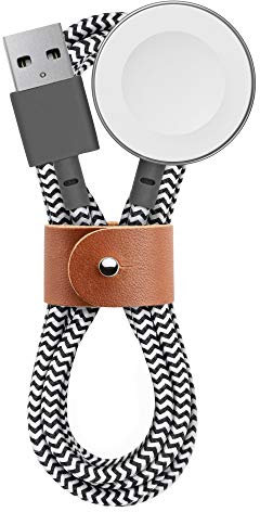 Native Union BELT Cavo di Ricarica per Apple Watch - 120 cm Compatibile con Serie 1-6 ed SE [Certificato MFi] (Zebra)