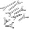 5 Teile/beutel M5 Flügelschraube 304 Edelstahl Maschinenschraube 12mm, 16mm, 20mm, 40mm Flügelschraube Verschluss Repair Tool Maschinenschrauben Sortiment Kit(M5 * 12mm)