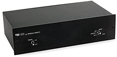 Musical Fidelity V90-DAC Wandler, Schwarz - 32 Bit / 192 kHz - USB asynchron - Jitter: < 12 ps