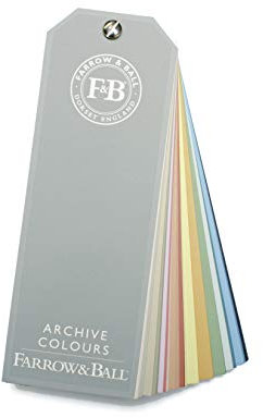Farrow and Ball Archive Colours Palette de couleurs avec le nuancier actuel