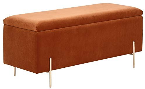 GFW Mystica Ottoman Storage Bench Russet