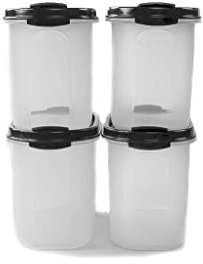Tupperware Eidgenosse 1,1 L schwarz mit Schütte Vorratsdose Vorrat Dose Modular (4) 37606