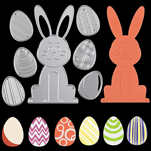 OOTSR Stanzschablone Ostern, Stanzschablone Scrapbooking Prägeschablonen Metall Stanzformen Schablone, Stanzformen für Kartenherstellung Scrapbooking Album Papier DIY Handwerk Cutting Dies