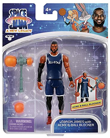 Giochi Preziosi Space Jam - New Legends Lebron James Training, 1 Figur mit personalisiertem Zubehör, aus dem Film Space Jam, für Kinder ab 4 Jahren, PCE05310