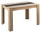 byLIVING Esszimmertisch NORI/Sonoma Eiche-Optik hell-braun/Einlegeplatte wendbar schwarz oder weiß/kompakter Küchentisch/Esstisch 140 cm breit/Tisch 18 mm Tischplatte / 140 x 80, H 75 cm