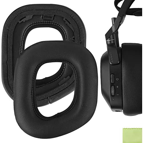 GEEKRIA Comfort - Almohadillas de repuesto para auriculares inalámbricos Corsair HS80 RGB, piezas de reparación (negro)