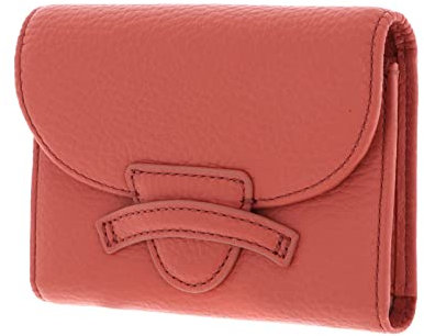 Coccinelle Leder Geldbörse Tessa Flap Wallet Geranium Koralle