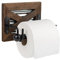 Porte Papier Toilette Bois écologique adhésif- Porte Papier WC Bois Original Facile à Installer pour Votre Salle de Bain - Support Papier Toilette Murale. Dévidoir Papier Toilette