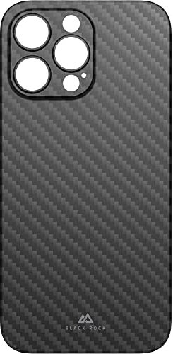 Black Rock - Hülle Dünne Handyhülle Case Passend für Apple iPhone 14 Pro Max I Carbonhülle, Ultra Dünn, Fiber Cover (Flex Carbon Schwarz)