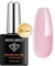 Modelones Builder Nail Gel, Nude Glitter Pink 8-in-1 Strengthener Hard Gel Color Base Extension in a Bottle, 15ML