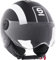 Sparco Riders Sp601 Motorradhelm, Scooter ECE 22.06 Homologiert, Demi-Jet Helm mit Anti-Kratz-Visier und Micrometric Auslösung, SCHWARZ/Weiss, XS