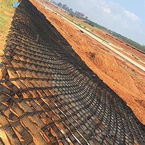 ERRULAN Kiesgitter Bodenstabilisierung Geogitter 2 Hoch Durchlässige Pflastersteine, Boden Geogitter Für Erosionsschutz/Stützmauer, Geogitter Konstruktion (Color : WxH, Size : 3x8 m/10x26 ft)