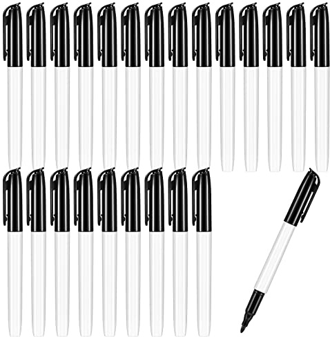 Colarr 24 Pcs Thick Tipped Low Vision Pen, Bold Pens Bulk, Black