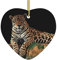 Afrikanischer Leopard auf Felsdruck, personalisierte Weihnachtskugel, Keramik Weihnachten Hängende Ornament, Weihnachtsbaumschmuck für Freund Freundin Frau Xmas Geschenke