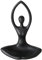 Teelichthalter 'Yoga Meditation' - Eleganter Keramik Teelichthalter in Schwarz, 22x13x30 cm, Mattes Finish