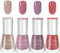 TBeautfave Nail Polish Set Nude Nail Varnish Sets, Quick Dry & Long Lasting Red Purple Nail Polish, Water Based Natural Nail Varnish Sets for Women DIY Nail Art - No Need Cure