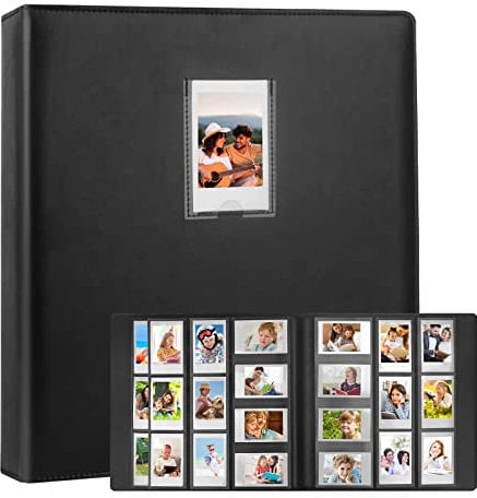 640 Pockets Photo Album for Fujifilm Instax Mini Camera, Polaroid Camera, for Fujifilm Instax Mini 11 12 9 40 Evo Liplay 8 7+ Instant Camera, Photo Album for Polaroid Kodak HP Zink 2x3 Photo (Black)