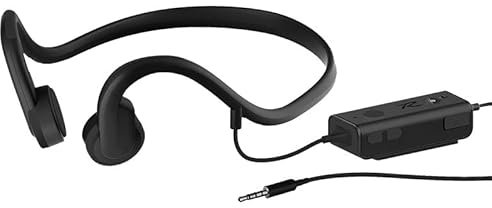 DESAV Auriculares con Cable de conducción ósea con micrófono de cancelación de Ruido Conector de 3.5 mm Auriculares Resistentes al Sudor para Correr en Bicicleta y Otros Deportes