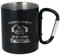 Spruchreif | Doppelwandige Edelstahltasse mit Karabinerhaken und hochwertiger Gravur | Outdoor-Genuss pur | Geschenk für Camping-Fans | Robust & Stilvoll | Campinggeschenke | Campingmotiv