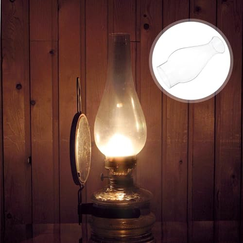 BESTonZON Pantalla De Queroseno Reemplazo De Pantalla De Vidrio Pantalla Para Lámpara De Aceite Accesorios Para Lámparas De Aceite Linterna Vintage Tubo Chimenea Tierra Anticuado