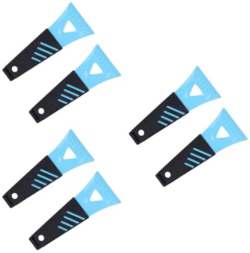 NIYANGLE 6 Pcs Mini Spatule En Plastique Mini Réfrigérateur Réfrigérateur À Glace Pelle De Déneigement Nettoyeur De Neige En Plastique Grattoirs À Glace Réfrigérateur Mini