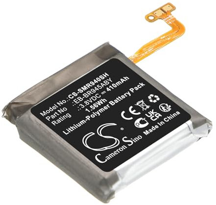 TECHTEK Battery 410mAh compatible with [Samsung] Galaxy Watch 6 44mm, SM-R940, SM-R945 replaces EB-BR945ABY, GH43-05158A