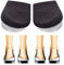 Solette Gel 1 Paia Solette Ortopediche, Solette Gel Plantari Ortopediche Scarpe, Plantari Ortopedici Silicone, Solette In Silicone Morbide, Per Metatarsalgia X/O, Valgo, Varo (Nero, L)
