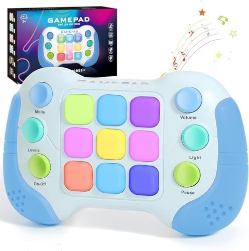 YouJabz Handheld-Spielekonsole, Quick Push Spiel Fidget Toys für Kinder Erwachsene, Pop Game Elektronisches Spiel Antistress Spielzeug Geschenke für Kids, Jungen und Mädchen