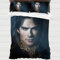 XYOK The Vampire Diaries Bettwäsche 135x200cm Kinder Bettbezug Kissenbezüge 3D Drucken Bettwäsche-Sets 3-teilig Mit Reißverschluss Bettwäsche Fanartikel (Damon)