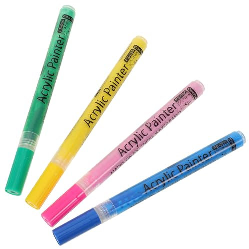 Yardwe 4pcs Golf Ball Marker Pen Golf Clubs Color Pen DIY Coloring Marker Golf Shaft Coloring Pen for Golf Accessories