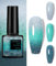 Colour Changing Gel Nail Polish, Thermal Temperature Color Changing Gel Nail Polish with Diamond Glitter Long Lasting Glossy Nail Polish for DIY Nail Art Manicure at Home (24#)