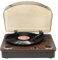 BESCOST Plattenspieler mit Lautsprecher, Record Player mit Bluetooth, 3 Geschwindigkeiten 33/45/78 U/min, Schallplattenspieler Retro mit USB-Anschluss, Aux-Eingan, RCA-Ausgang und Kopfhöreranschluss