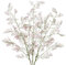 Hollyone Kunstblumen Wie Echt Zweige 90CM, 3PCS Künstliche Blumen Frühling Deko Blumen für Vase, Künstliche Caspia Rosa Plastik Wildblume für Hochzeit Haus Blumenarrangement Tischdeko