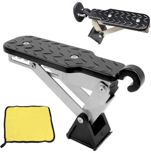 Auto Türstufe, klappbarer Autotür Pedal Trittbretter mit Pufferkissen, Autotür Trittstufe für Auto Jeep SUV LKW, Einfacher Zugang Zum Dach Tritthilfe
