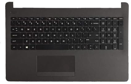 Table-King Teclado de Repuesto sin retroiluminación para HP 15-BS 15-BW 250 G6 255 G6 con Tapa C,con Panel táctil 929906-001