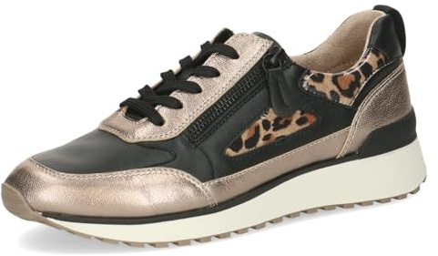 Caprice Damen Sneaker flach aus Leder mit Wechselfußbett