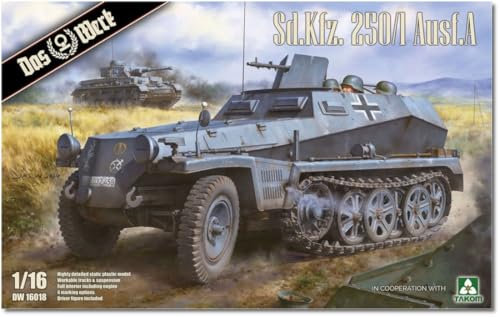 Das Werk DW16018 Sd.Kfz. 250/1 Ausf. A + 1 Figur - 1:16 Modellbau Plastikbausatz
