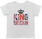 Shopagift King of Britain Union Jack British English Kids T-Shirt Childrens Tee Boys Girls White